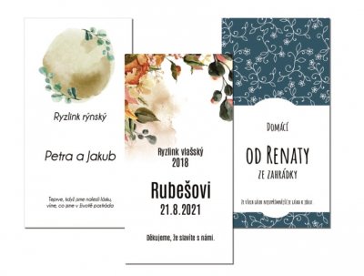 ETIKETA nejen na mini VÍNO 46x90mm (6ks)