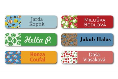 MIX jmenovky 45x10mm (45ks)