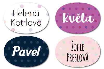 MA - nažehlovací MINI Puntíky 22x15mm (33ks)