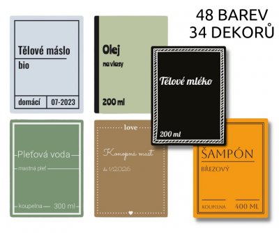 SPA - SADA samolepek, 60x80mm (4ks+4ks)