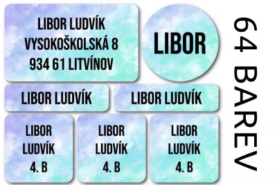 BASIC jmenovky SADA (42ks)