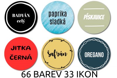 SOFTLY SADA samolepek 30mm (20ks)
